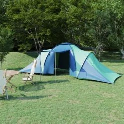 YOUTHUP Tente De Camping 6 Personnes Bleu Et Vert