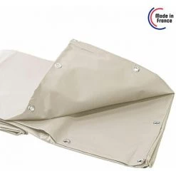 TECPLAST Toile Pergola Ivoire 3x6 M 680PR - Qualité 10 Ans - Bâche Pergola Ou Tonnelle étanche Pour Terrasse - Made In France - Ivoire -Tente de réception Soldes 51917254 5