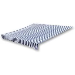 Topdeal Toile D'auvent Bleu Et Blanc 350x250 Cm -Tente de réception Soldes 52082312 3