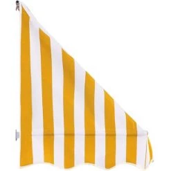 Topdeal Auvent De Bistro 350x120 Cm Orange Et Blanc -Tente de réception Soldes 52082322 5