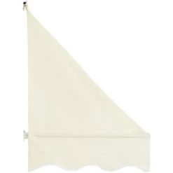 Topdeal Auvent De Bistro 350x120 Cm Crème -Tente de réception Soldes 52082323 4