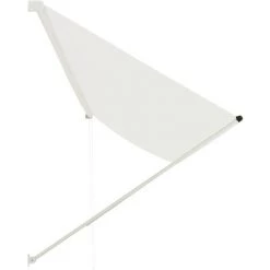 Topdeal Auvent Rétractable 400x150 Cm Crème -Tente de réception Soldes 52082354 3