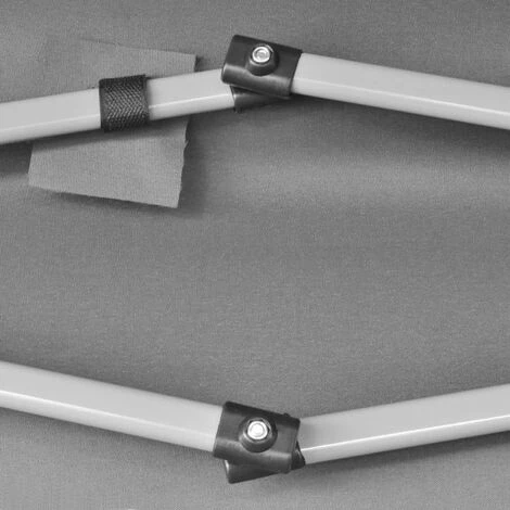 Topdeal Chapiteau Hexagonal Pliable Gris 3,6x3,1 M 5 Topdeal Chapiteau Hexagonal Pliable Gris 3,6x3,1 M - Image 3