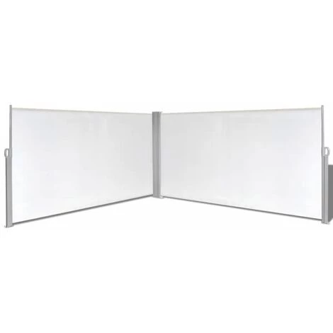 Topdeal Auvent Latéral Rétractable 160x600 Cm Crème 3 Topdeal Auvent Latéral Rétractable 160x600 Cm Crème