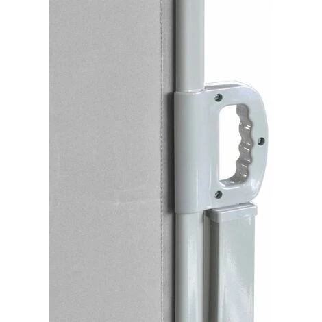Topdeal Auvent Latéral Rétractable 160x600 Cm Gris 6 Topdeal Auvent Latéral Rétractable 160x600 Cm Gris - Image 4