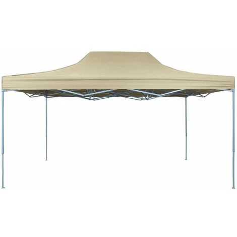 Topdeal Tente Pliable 3 X 4,5 M Blanc Crème 4 Topdeal Tente Pliable 3 X 4,5 M Blanc Crème – Image 2