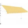 Topdeal Auvent Rétractable Manuel 400 Cm Rayures Oranges Et Blanches 2 Topdeal Auvent Rétractable Manuel 400 Cm Rayures Oranges Et Blanches -Tente de réception Soldes 52090862 1