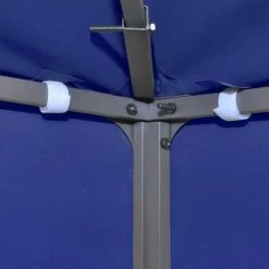 Topdeal Toile Supérieure De Belvédère 2 Niveaux 310 G/m² 4x3 M Bleu -Tente de réception Soldes 52091230 3