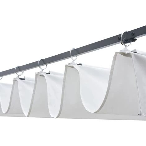 Topdeal Tonnelle Avec Toit Résine Tressée 400x400x200cm Marron Et Crème 4 Topdeal Tonnelle Avec Toit Résine Tressée 400x400x200cm Marron Et Crème - Image 3