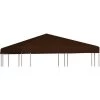 Topdeal Toile Supérieure De Gazebo 310 G/m² 3x3 M Marron -Tente de réception Soldes 52091645 1