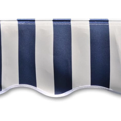 Topdeal Toile D'auvent Bleu Et Blanc 500x300 Cm 6 Topdeal Toile D'auvent Bleu Et Blanc 500x300 Cm - Image 4