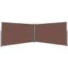 Topdeal Auvent Latéral Rétractable 160 X 600 Cm Marron