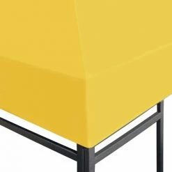 Topdeal Toile De Toit De Belvédère 270 G/m² 3x3 M Jaune FF312079_FR -Tente de réception Soldes 52099994 5