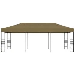 Topdeal Belvédère 6x3x2,7 M Taupe 180 G/m² FF312230_FR -Tente de réception Soldes 52100024 2