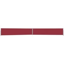Topdeal Auvent Latéral Rétractable De Patio 140x1200 Cm Rouge FF313392_FR
