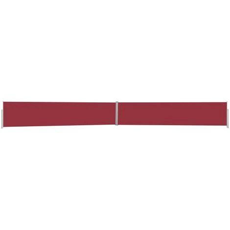 Topdeal Auvent Latéral Rétractable De Patio 140x1200 Cm Rouge FF313392_FR 3 Topdeal Auvent Latéral Rétractable De Patio 140x1200 Cm Rouge FF313392_FR