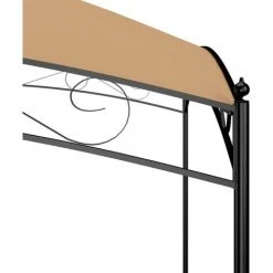 Topdeal Belvédère 3x3x2,65 M Taupe 180 G/m² FF313907_FR -Tente de réception Soldes 52100291 4