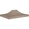 Topdeal Toit De Tente De Réception 4,5x3 M Taupe 270 G/m² FF315369_FR