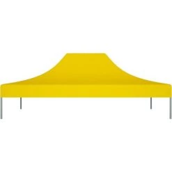Topdeal Toit De Tente De Réception 4,5x3 M Jaune 270 G/m² FF315374_FR -Tente de réception Soldes 52100827 3