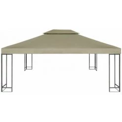 Topdeal Recouvrement De Remplacement D'auvent 310 G/m² 3 X 4 M Beige VDFF26293_FR -Tente de réception Soldes 52101712 4