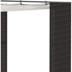 Outsunny Pergola Rétractable Style Colonial Dim. 2,98L X 2,98l X 2H M Métal époxy Anticorrosion Résine Tressée Noire Toile Polyester Haute Densité 180 G/m² Crème - Noir 11 Outsunny Pergola Rétractable Style Colonial Dim. 2,98L X 2,98l X 2H M Métal époxy Anticorrosion Résine Tressée Noire Toile Polyester Haute Densité 180 G/m² Crème - Noir -Tente de réception Soldes 52476673 5