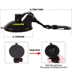 ZHUOXUAN Lot De 4 Ventouses D'ancrage Solides Pour Voiture Avec Crochet De Fixation Pour Auvent Latéral De Voiture, Bateau, Camping, Bâche, Tentes, Bagages, Bâches -Tente de réception Soldes 52488268 3