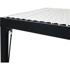 CONCEPT-USINE Pergola Bioclimatique 3x3 M MILOS - Gris -Tente de réception Soldes 52578683 5