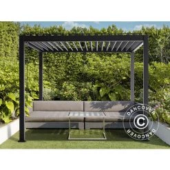 DANCOVER Pergola Bioclimatique Mirador, 3,6x3,6m, Gris Anthracite - Gris Anthracite -Tente de réception Soldes 52664467 3