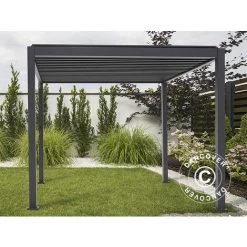 DANCOVER Pergola Bioclimatique Mirador, 3,6x3,6m, Gris Anthracite - Gris Anthracite -Tente de réception Soldes 52664467 5