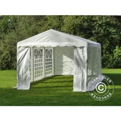 DANCOVER Tente De Réception PLUS 4x6m PE, Blanc - Blanc -Tente de réception Soldes 52664746 4