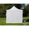 DANCOVER Tente Pliante Chapiteau Pliable Tonnelle Pliante Barnum Pliant FleXtents Basic V.2, 4x4m Blanc, Avec 4 Cotés - Blanc -Tente de réception Soldes 52664876 1
