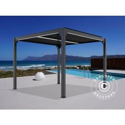DANCOVER Pergola Bioclimatique San Pablo, 3x3m, Noir - Noir -Tente de réception Soldes 52664927 2
