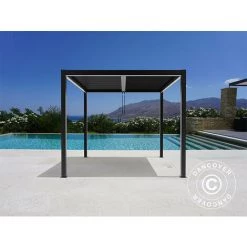 DANCOVER Pergola Bioclimatique San Pablo, 3x3m, Noir - Noir -Tente de réception Soldes 52664927 3