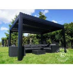 DANCOVER Pergola Bioclimatique San Pablo, 3x3m, Noir - Noir -Tente de réception Soldes 52664927 4
