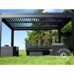 DANCOVER Pergola Bioclimatique San Pablo, 3x3m, Noir - Noir -Tente de réception Soldes 52664927 5