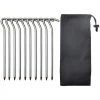 LIFCAUSAL Lot De 10 Clous D'extérieur Avec Crochet Pour Piquets De Tente De Camping En Alliage D'aluminium 180 Mm -Tente de réception Soldes 52728430 1