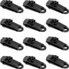 KARTOKNER 12 Pèces Clips De Bâche Sécurise, Clips De Tente En Plastique Multifonctions Pour Activités Camping Canopy - Noir 2 KARTOKNER 12 Pèces Clips De Bâche Sécurise, Clips De Tente En Plastique Multifonctions Pour Activités Camping Canopy - Noir -Tente de réception Soldes 52827397 1