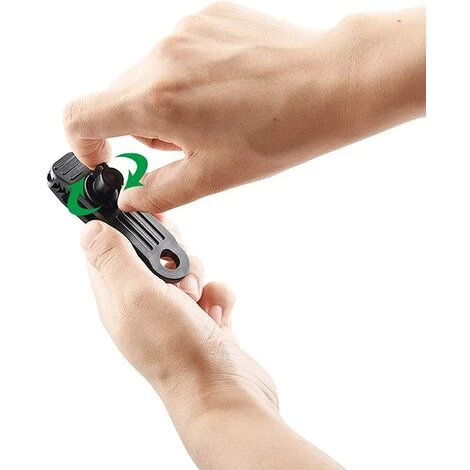 KARTOKNER Lot De 12 Pinces à Bâche Avec Crochet De Fixation Pour Auvent, 12 Cordes à Boule Pour Fixation De Bâches Pour Camping, Jardin, Pique-niques, Auvents En Toile Pour Bateau, Tente De Piscine (noir) 5 KARTOKNER Lot De 12 Pinces à Bâche Avec Crochet De Fixation Pour Auvent, 12 Cordes à Boule Pour Fixation De Bâches Pour Camping, Jardin, Pique-niques, Auvents En Toile Pour Bateau, Tente De Piscine (noir) - Image 3