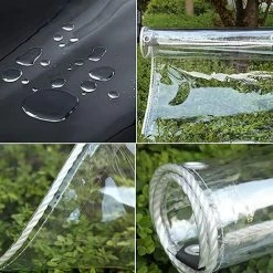 Kartokner Bâche Transparente Imperméable, Bâche Durable Résistante Aux Intempéries Avec Oeillets, Auvents Pliables En PVC De 0.35mm Pour Jardins, Serre, Plantes, Bâche De Toit,Clear,1x1M 11 Kartokner Bâche Transparente Imperméable, Bâche Durable Résistante Aux Intempéries Avec Oeillets, Auvents Pliables En PVC De 0.35mm Pour Jardins, Serre, Plantes, Bâche De Toit,Clear,1x1M -Tente de réception Soldes 52827515 5