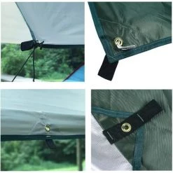 Kartokner Tarp Bâche De Tente Camping Imperméable Tapis De Sol Parasol Couverture Abri Protection UV Anti-Pluie Pour Hamac Camping En Plein Air -Tente de réception Soldes 52827516 5