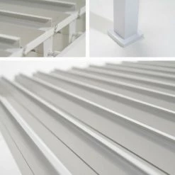 Chalet & Jardin Pergola Bioclimatique Adossée Ombréa® 3 X 3,6 M - Blanc -Tente de réception Soldes 52879394 3