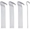 Piquets De Tente En Aluminium,Triomphe16 Pièces Clous De Tente De Camping Aluminium, Camping Piquet De Tente Aluminium,IdéAl Pour Le Jardinage, Le Camping, La PêChe Et Les Tentes