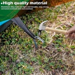 Piquets De Tente En Aluminium,Triomphe16 Pièces Clous De Tente De Camping Aluminium, Camping Piquet De Tente Aluminium,IdéAl Pour Le Jardinage, Le Camping, La PêChe Et Les Tentes -Tente de réception Soldes 53244423 4