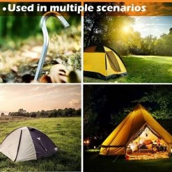 Piquets De Tente En Aluminium,Triomphe16 Pièces Clous De Tente De Camping Aluminium, Camping Piquet De Tente Aluminium,IdéAl Pour Le Jardinage, Le Camping, La PêChe Et Les Tentes -Tente de réception Soldes 53244423 5