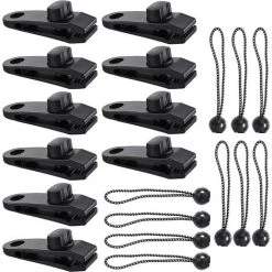TINOR Clip De Bâche Tente, 20 Pièces Pince Bâche, Clips De Tente, Clips De Bâche Résistants, Tarp Clip Auvents, Clips De Tente De Bouche De Crocodile Pour Tentes, BâChes, Auvents, Caravanes (20pcs)