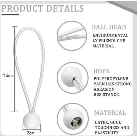 TINOR Lot De 50 tendeurs à Boucle Longue Pour Chapiteaux, Tentes, Bannières Et Bâches 4 TINOR Lot De 50 tendeurs à Boucle Longue Pour Chapiteaux, Tentes, Bannières Et Bâches - Image 2