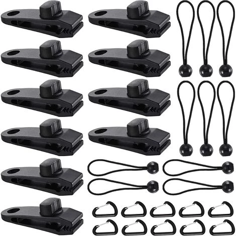 TINOR Clip De Bâche Tente, 30 Pièces Pince Bâche, Clips De Tente, Clips De Bâche Résistants, Tarp Clip Auvents, Clips De Tente De Bouche De Crocodile Pour Tentes, BâChes, Auvents, Caravanes (30pcs) 3 TINOR Clip De Bâche Tente, 30 Pièces Pince Bâche, Clips De Tente, Clips De Bâche Résistants, Tarp Clip Auvents, Clips De Tente De Bouche De Crocodile Pour Tentes, BâChes, Auvents, Caravanes (30pcs)