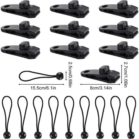 TINOR Clip De Bâche Tente, 30 Pièces Pince Bâche, Clips De Tente, Clips De Bâche Résistants, Tarp Clip Auvents, Clips De Tente De Bouche De Crocodile Pour Tentes, BâChes, Auvents, Caravanes (30pcs) 4 TINOR Clip De Bâche Tente, 30 Pièces Pince Bâche, Clips De Tente, Clips De Bâche Résistants, Tarp Clip Auvents, Clips De Tente De Bouche De Crocodile Pour Tentes, BâChes, Auvents, Caravanes (30pcs) - Image 2