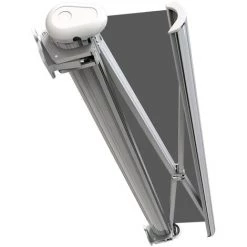 SUNNY INCH ® Store Banne Extérieur Coffre Intégral Motorisé Et Manuel Pour Terrasse - Gris - Longueur 2.5 M Et Largeur 2 M - Gris -Tente de réception Soldes 53433462 3