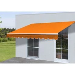 Toile De Rechange Pour Store HHG-471, Store à Bras Articulé Toile De Rechange 2,5x2m ~ Polyester Terre-cuite -Tente de réception Soldes 53477018 5